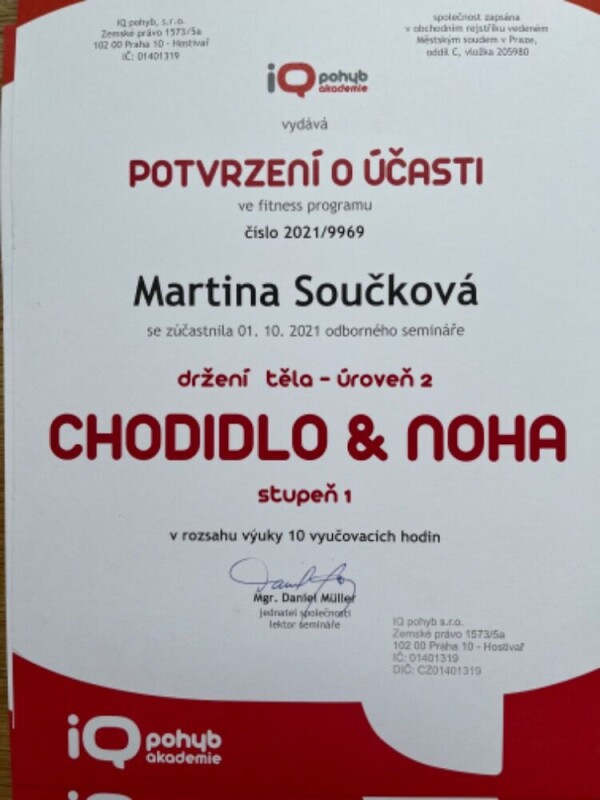 IQ NOHA A CHODIDLO